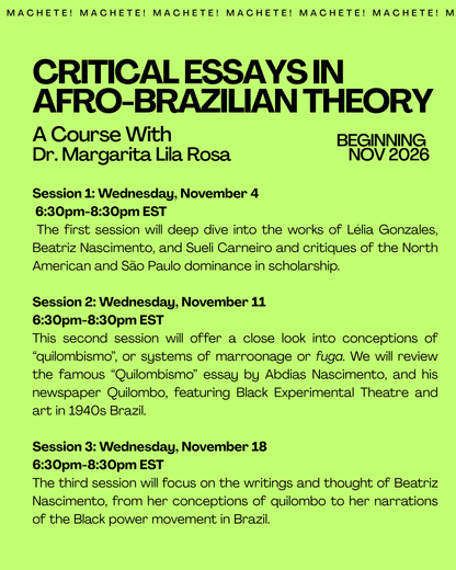 Critical Essays in Afro-Brazilian Theory: Discounts Available!