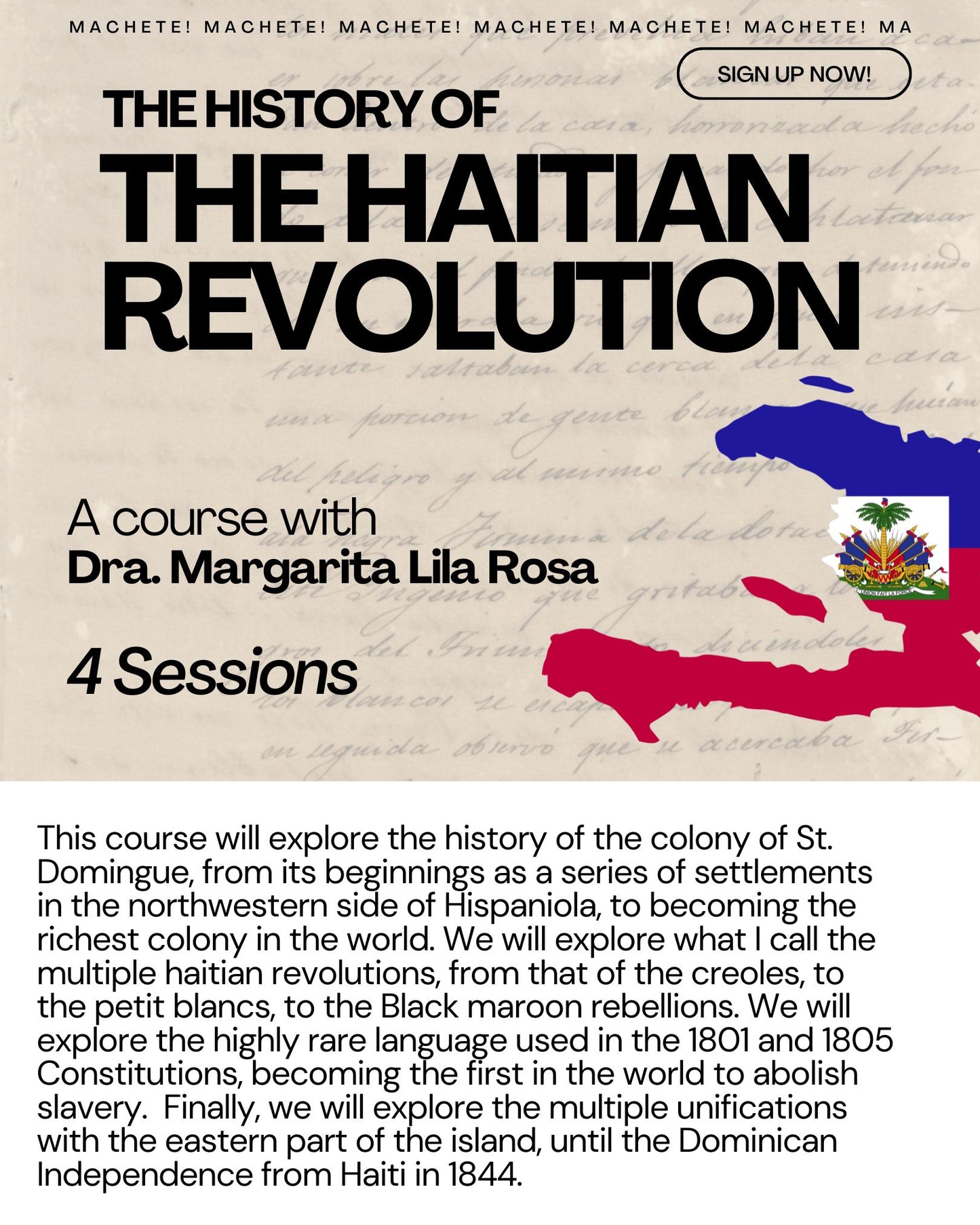 LAST CALL: History of the Haitian Revolution