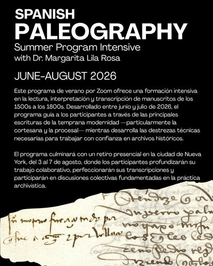 Paleografía de Documentos Coloniales, 1500s-1800s